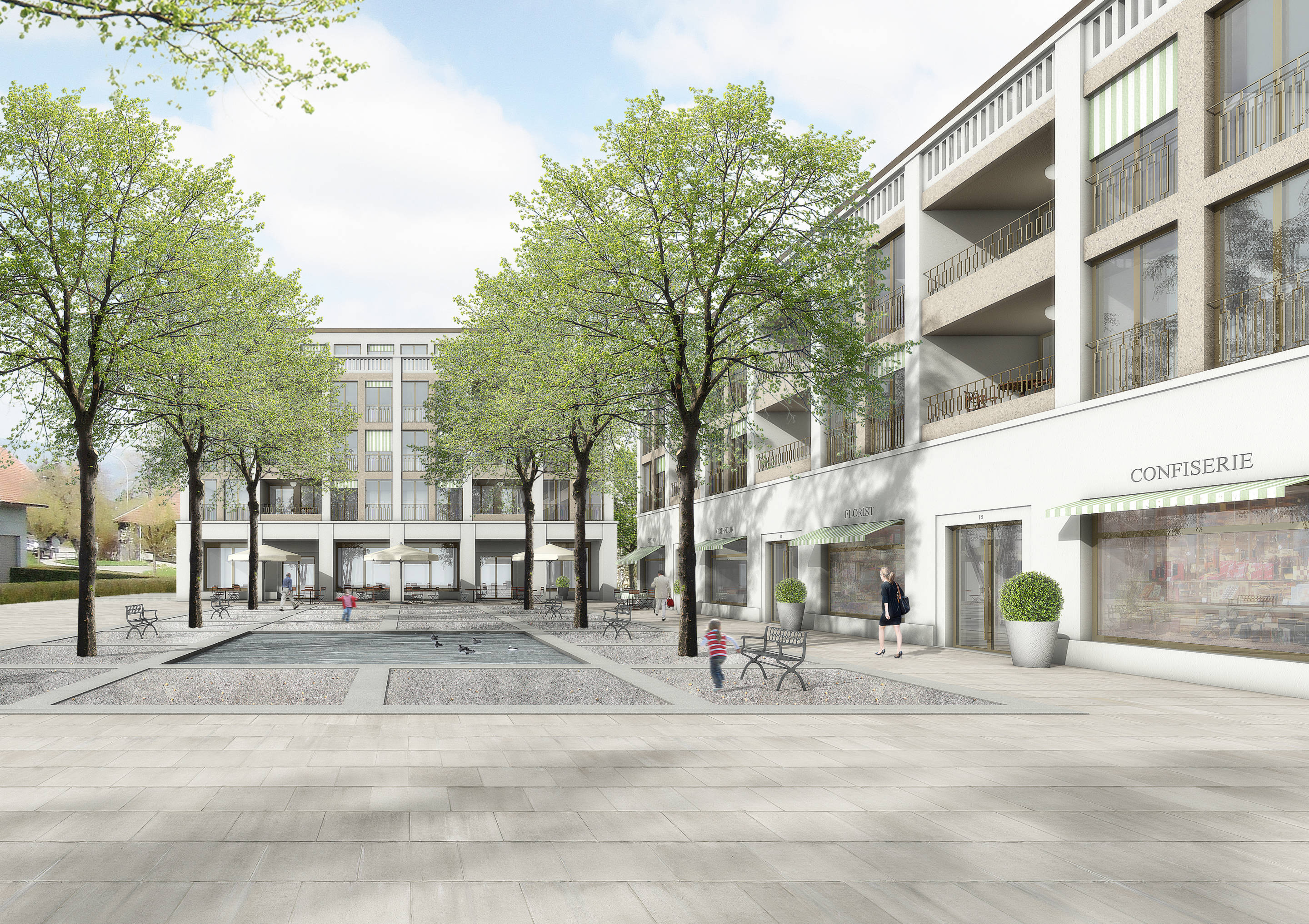 Studie Neubau Dorfzentrum von Recherswil